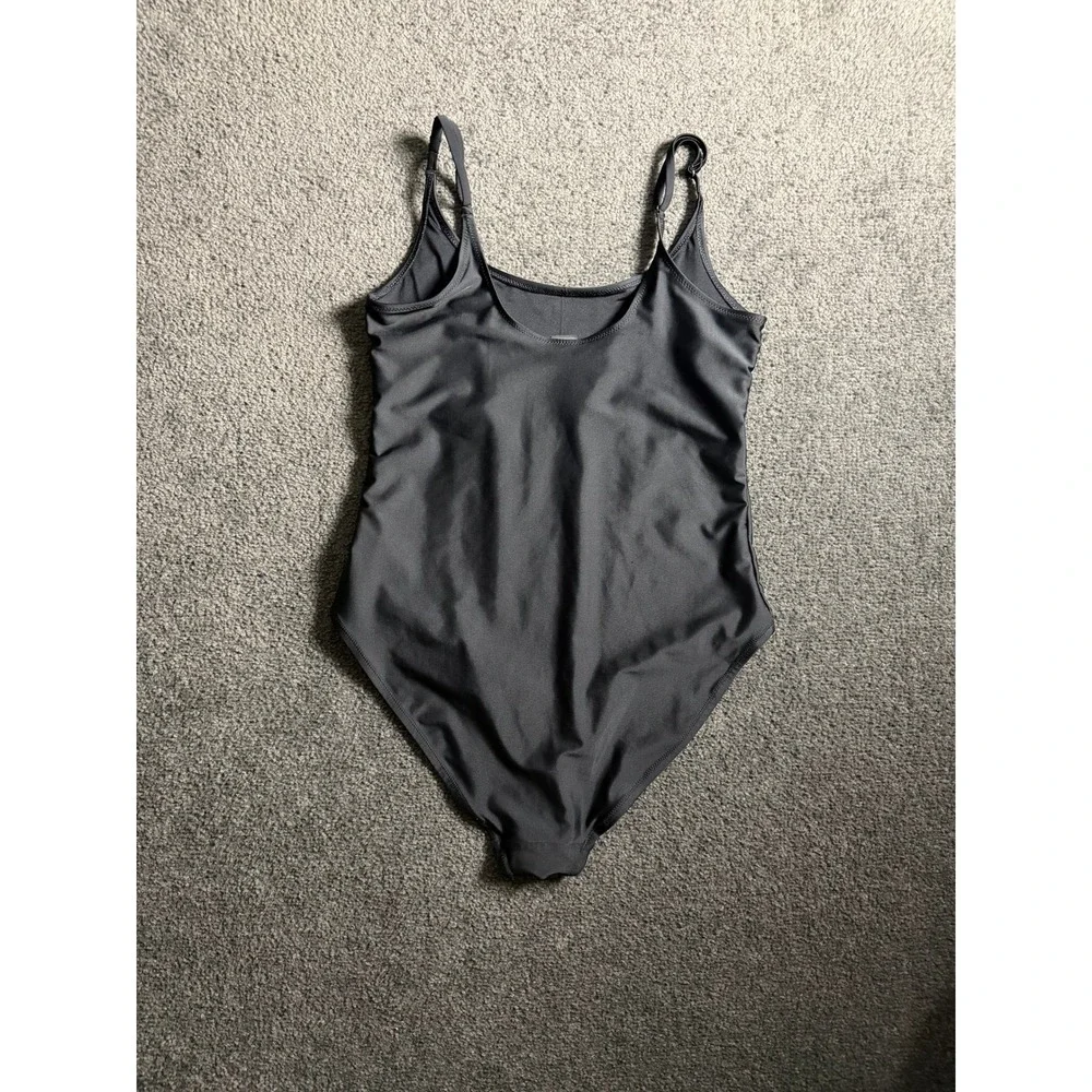 Old Navy Womens Black Scoop Neck Adjustable Strap One Piece Swimsuit Large